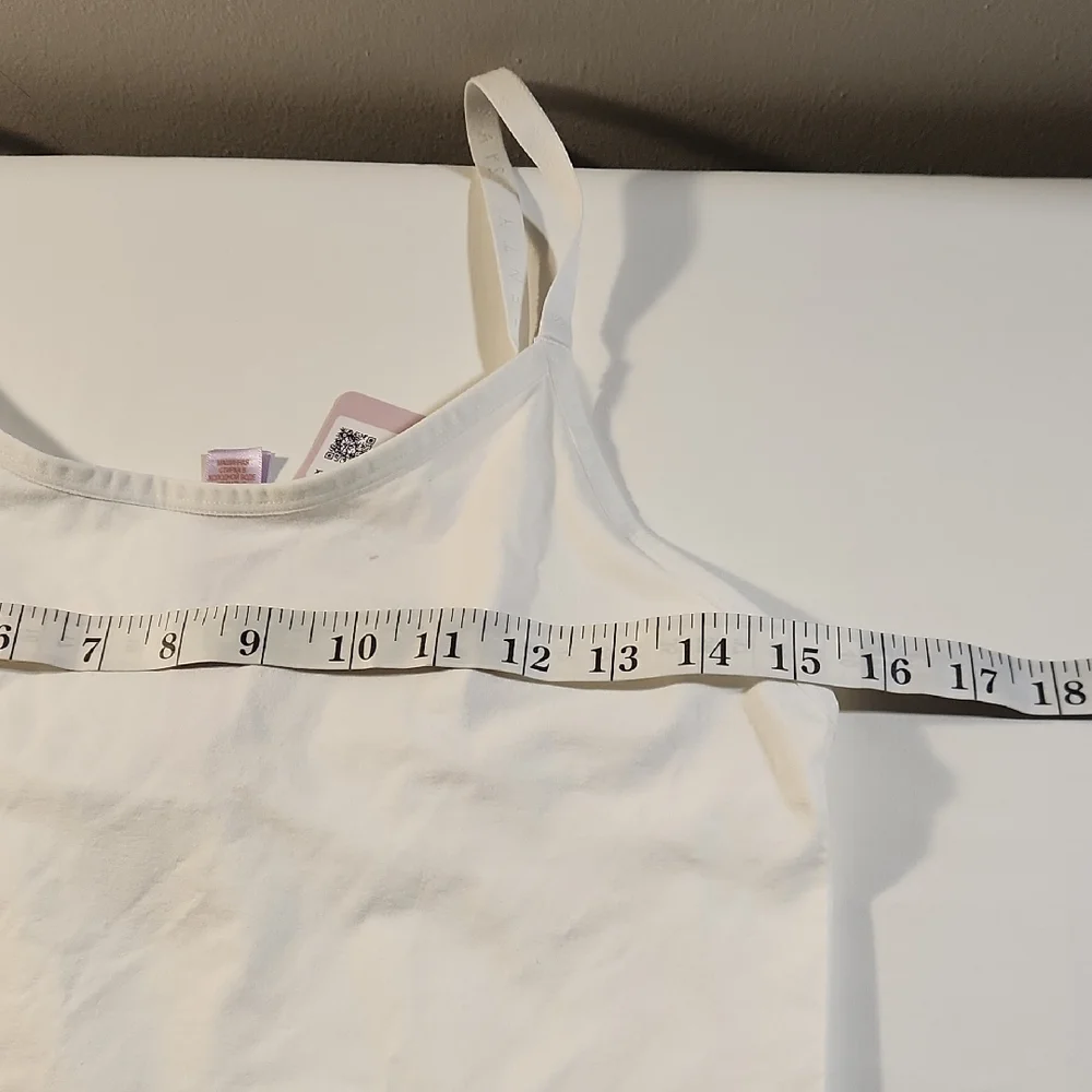 Savage‎ X Fenty White Slim-Strap Scoop Bodysuit with Logo Seamless Teddy Size 2X
